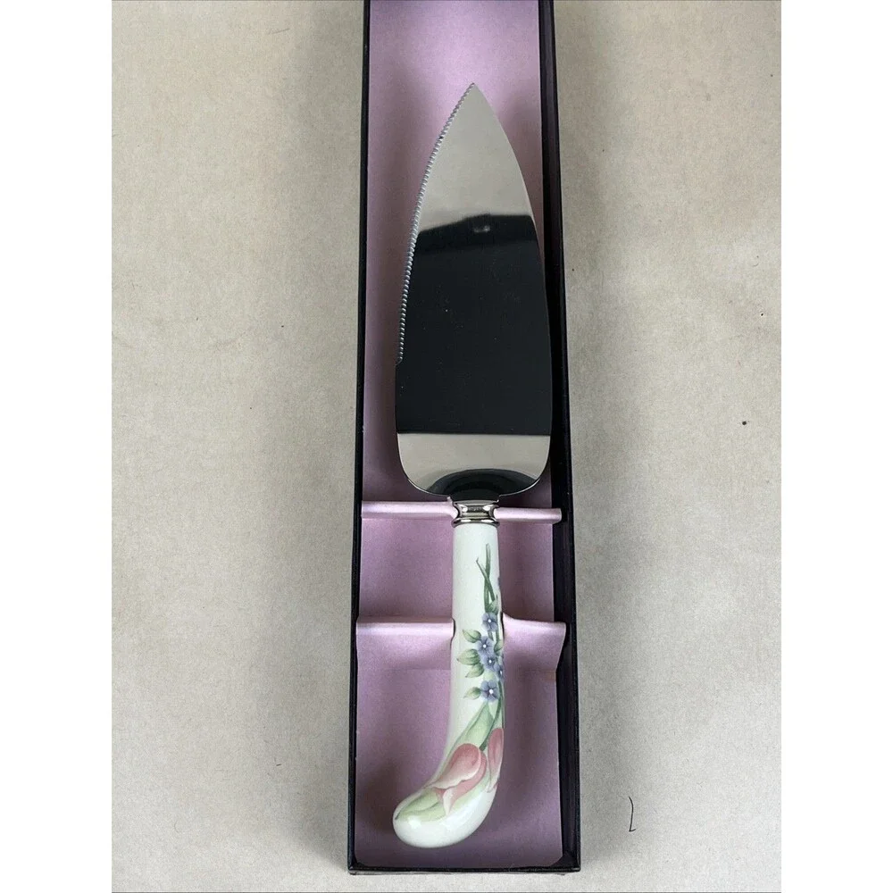 Rare NIB VTG Garden Party PFALTZGRAFF Stainless Cake Pie Server SheffieldEngland